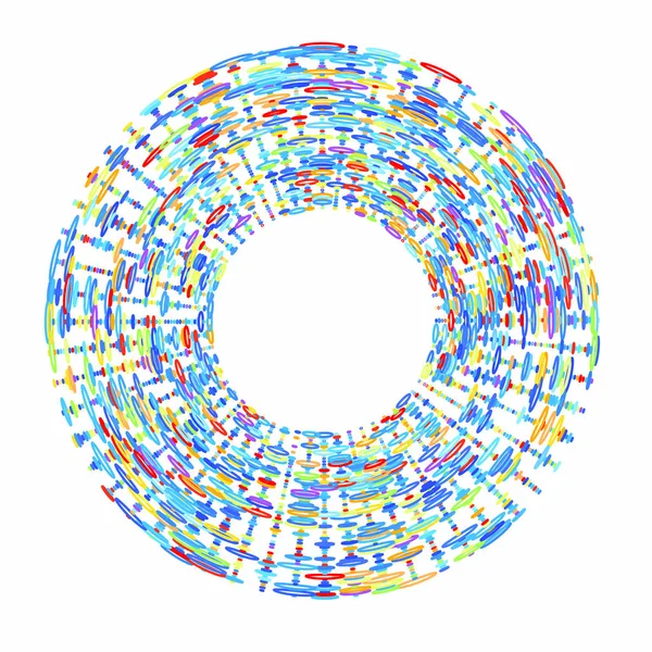 Cirkel Van Kleurrijke Cirkels — Stockfoto