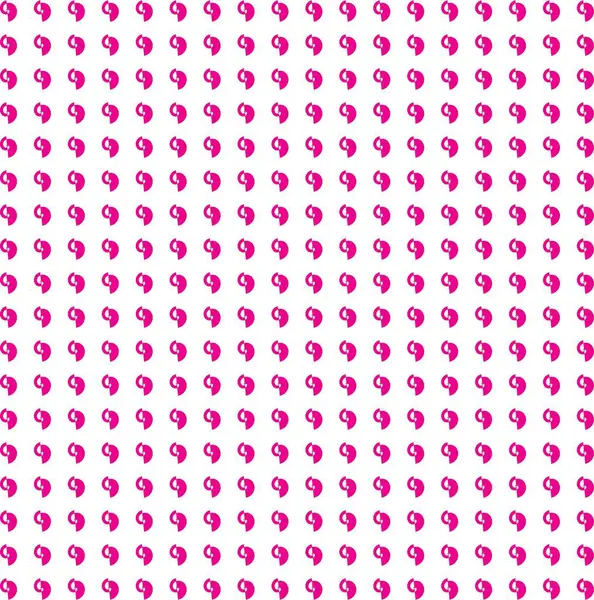 Pattern Pink Polka Dots White Background — Stock Photo, Image