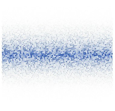Beyaz arkaplanda mavi noktalar