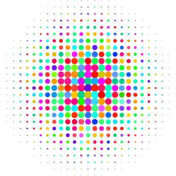Mozaika Kolorowymi Kropkami Białym Tle — Zdjęcie stockowe