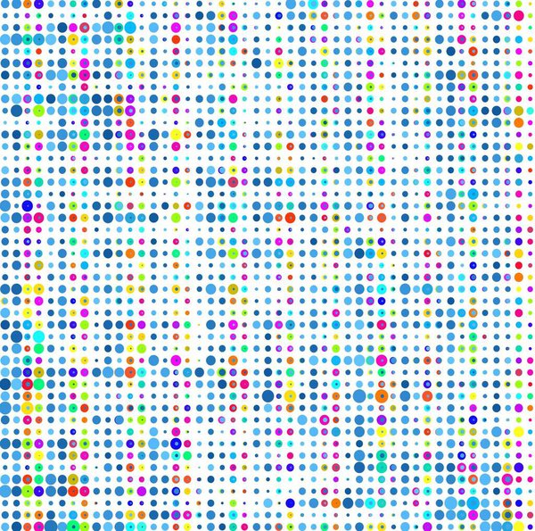 colorful mosaic background with dots