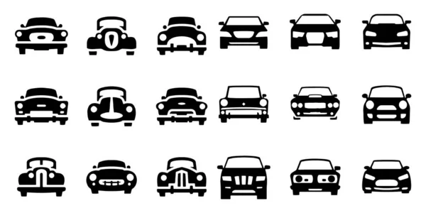 Icono del coche signo vectorial aislado sobre fondo blanco — Vector de stock