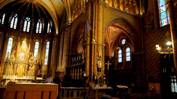 Utsikt Matthias Kirke Buda Slott Budapest Ungarn – stockfoto