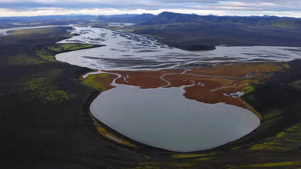 Hava Manzaralı Zlanda Avrupa Güzel Doğal — Stok fotoğraf