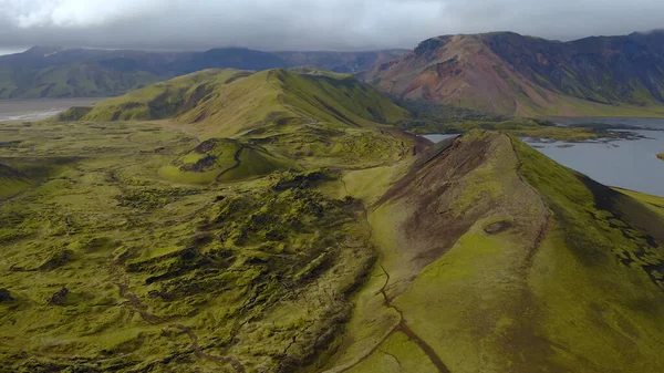 Luftaufnahme Island Europa Schöne Natürliche — Stockfoto