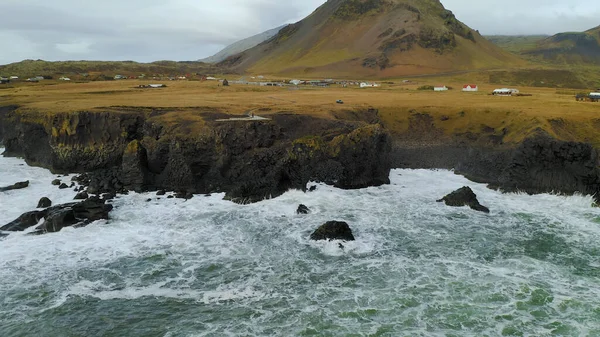 Вид Воздуха Исландия Европа Прекрасная Природа — стоковое фото