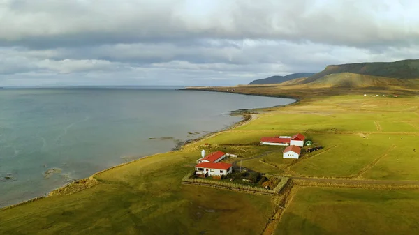 Vue Aérienne Islande Europe Beau Naturel — Photo