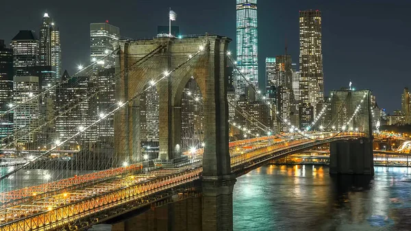 Skyline New York Con Grattacieli Usa — Foto Stock