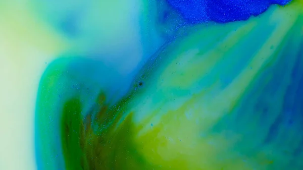 Rörelse Färg Droppe Vatten Bläck Virvlande Färgglada Bläck Abstraktion — Stockfoto