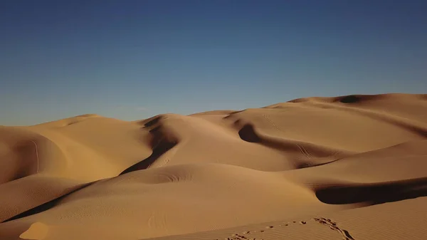 Pôr Sol Sobre Dunas Areia Deserto — Fotografia de Stock