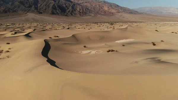 Pôr Sol Sobre Dunas Areia Deserto — Fotografia de Stock