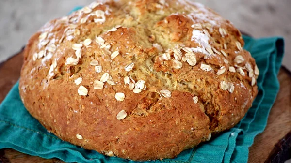 Pane Fresco Profumato Tavola Concetto Alimentare — Foto Stock