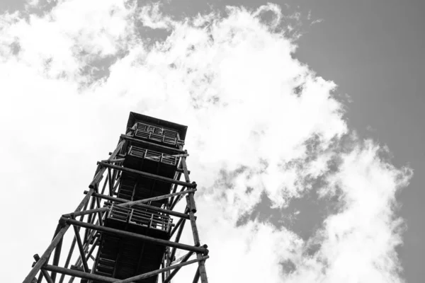 Bosque Torre Vigilancia Incendios Alta Estructura Arquitectónica Mirador —  Fotos de Stock