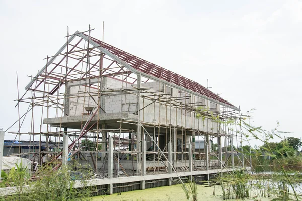 Neues Wohnhaus im Bau — Stockfoto