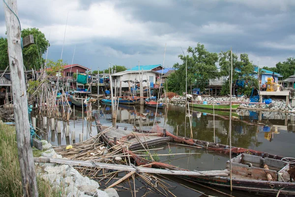 Fishing village in Thailand. — Stock Photo, Image