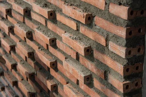 Constructor albañil con paleta y mortero de cemento —  Fotos de Stock