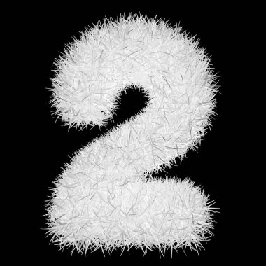 Beyaz çim kavramı numaraları. beyaz izole.