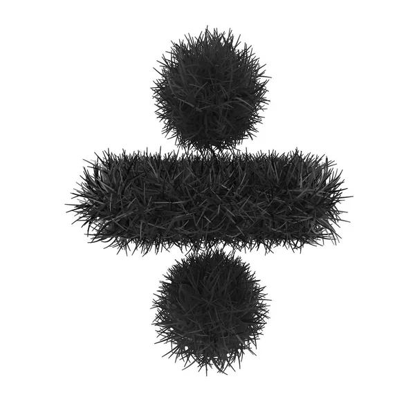 Herbe noire symboles mathématiques — Photo