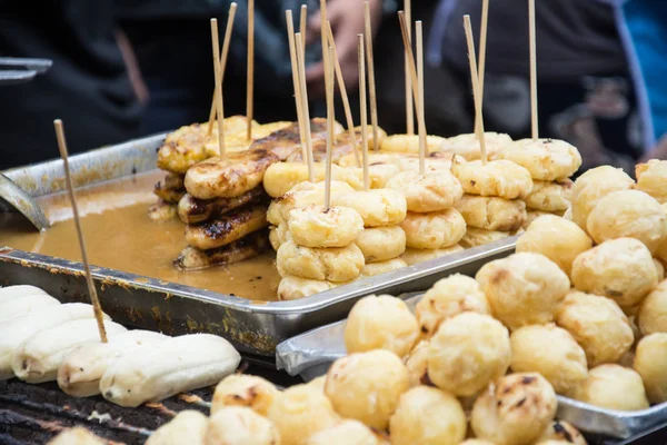 Grill édes burgonya, a Thai desszert — Stock Fotó