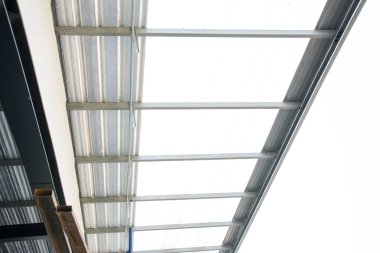 metal çatı yapısı arka plan