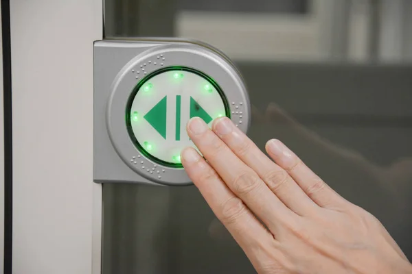 Touch screen Icon for open the door — Stock Photo, Image