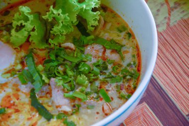 Şehriye Tom Yam arka plan