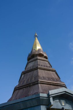 pagoda on the moutain (Noppa methanidon-nop pha phon phum siri stupa), Doi Inthanon National Park, Tayland.
