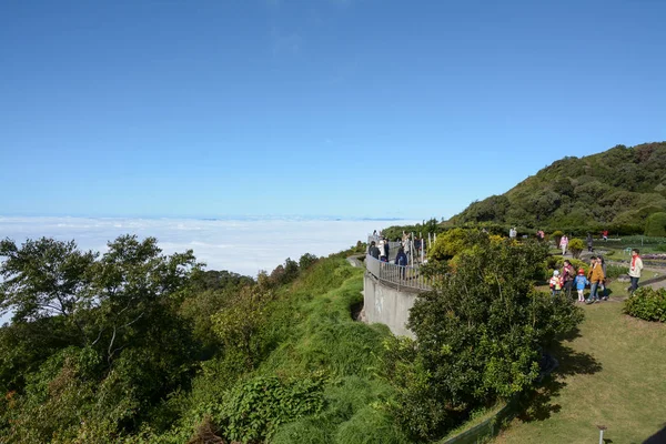 Chiangmai, Thailandia - 18 dicembre 2016: Il giardino turistico sulla montagna vicino alla pagoda nel parco nazionale doi Inthanon a Chiang mai, Thailandia . — Foto Stock