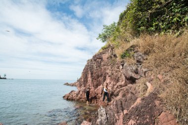 Pembe taş beach, Chanthaburi Tayland