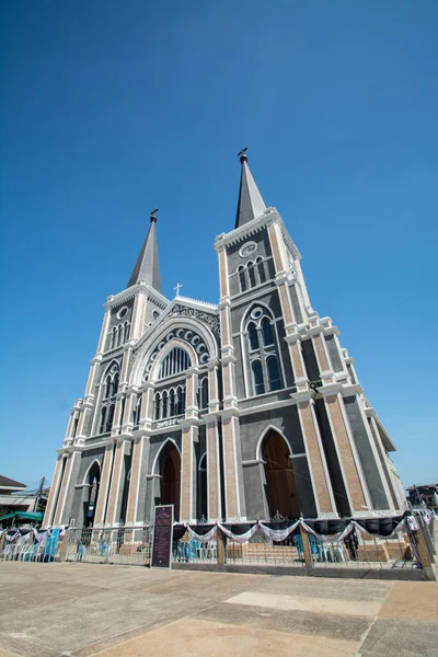 Патсонтхі Niramol історична католицька церква в Чантабурі пров — стокове фото