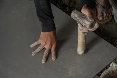 katta ahşap Seramik döşeme, fayans Tec. içinde yükleme