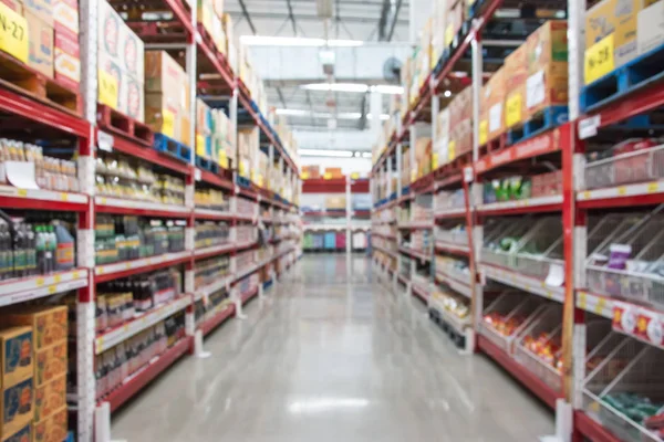 Supermercado em borrão para fundo — Fotografia de Stock