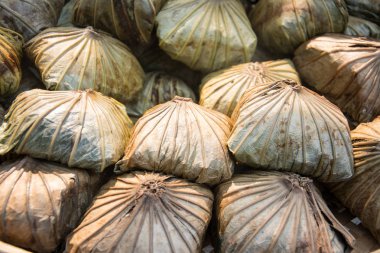 pirinç Lotus yaprak sarma