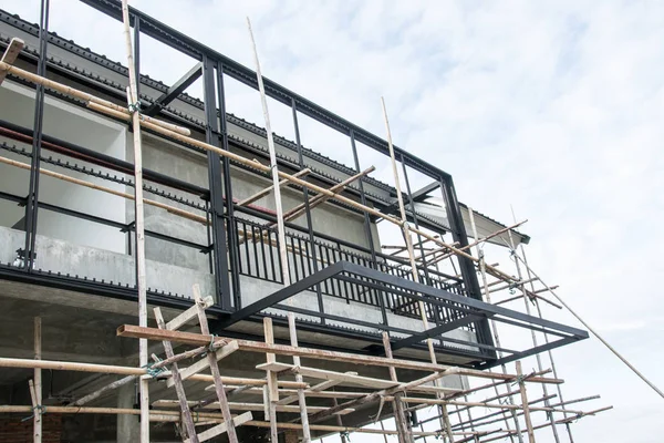 Neues Wohnhaus im Bau — Stockfoto