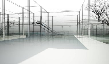 dahili salonun tasarımı, 3D görüntüleme