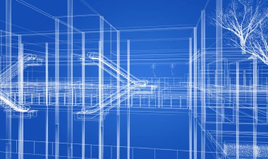 dahili salonun tasarımı, 3D görüntüleme