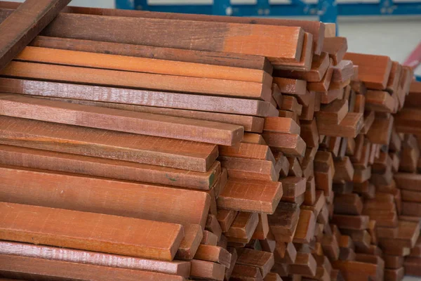 Natural wood lath for construction — Stock Photo, Image