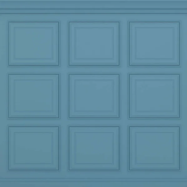 Classic blue wall ,3d render — Stock Photo, Image