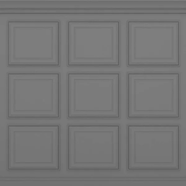 Parede cinza clássico, renderização 3d — Fotografia de Stock