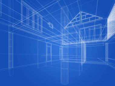 iç mekan, 3d render tasarım kroki