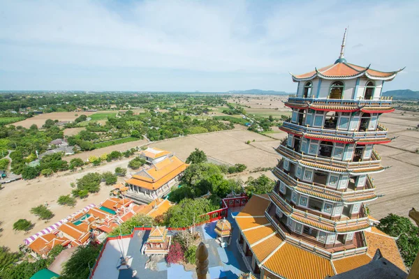 Čínská pagoda Wat Tham Sua, Kanchanaburi — Stock fotografie