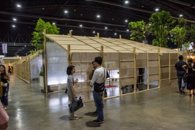 Nonthaburi - 6 Mayıs 2017: İnsanlar mimar expo'17 .