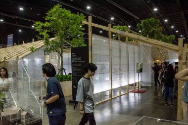 Nonthaburi - 6 Mayıs 2017: İnsanlar mimar expo'17 .