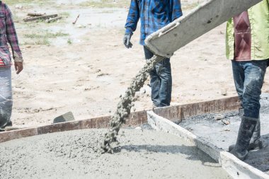 Tabanda dökme beton 