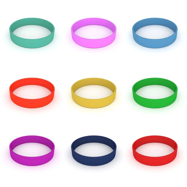 Colorful wristband isolate on white — Stock Photo, Image