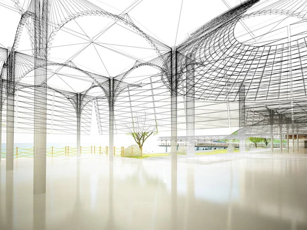 dahili salonun tasarımı, 3D görüntüleme