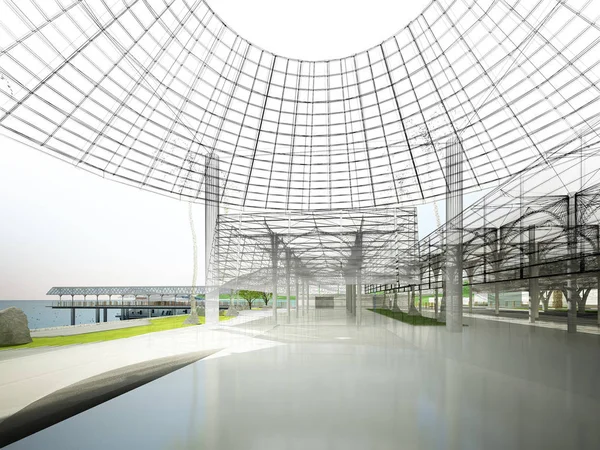 dahili salonun tasarımı, 3D görüntüleme