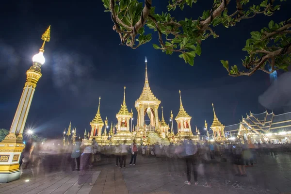 Exposição sobre a cerimônia de cremação real, Sanam Luang Cerimonial Gr — Fotografia de Stock