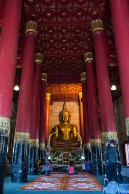 Nan, Tayland - 18 Aralık 2017: Luangpho Phra Chao Luang