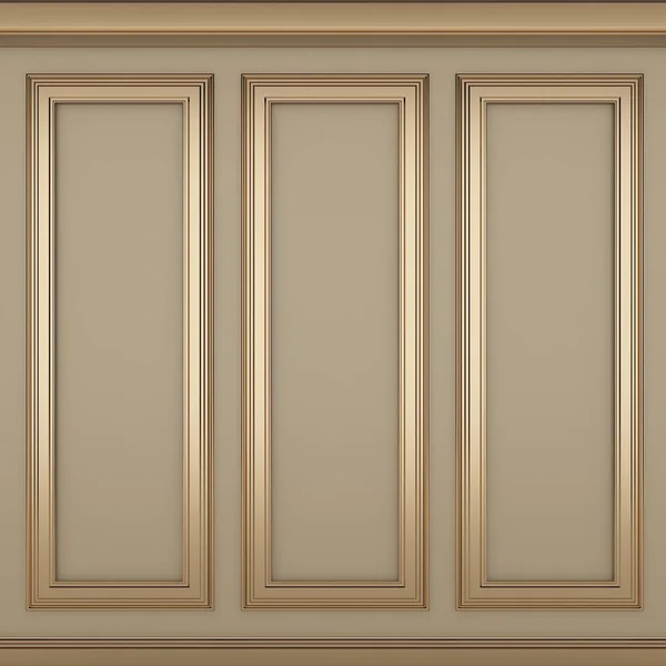 decoration classic cream wall ,3d render